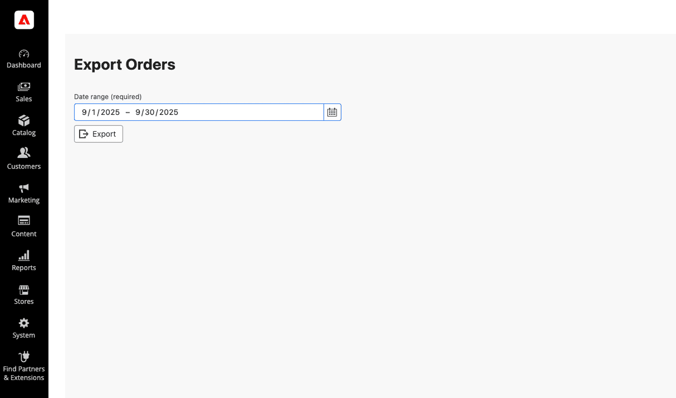 Export Order App